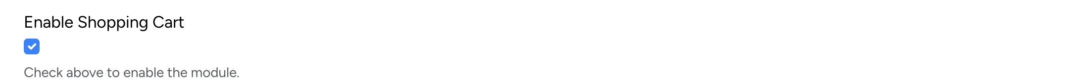 PHP Pro Bid — Enable Shopping Cart checkbox in admin settings