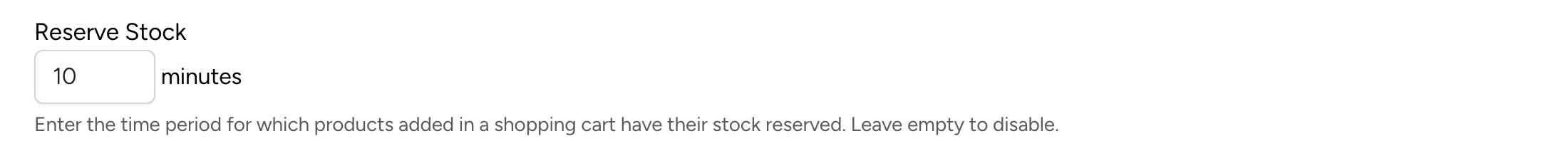 PHP Pro Bid — Reserve Stock setting with minutes input field