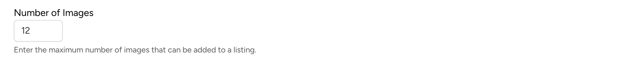 PHP Pro Bid — Number of Images setting with input field