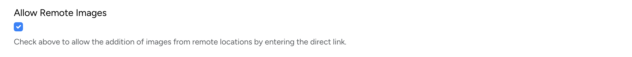 PHP Pro Bid — Allow Remote Images checkbox