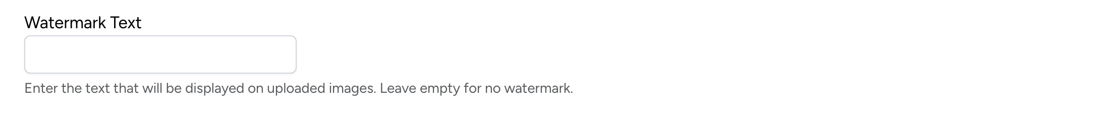 PHP Pro Bid — Watermark Text input field