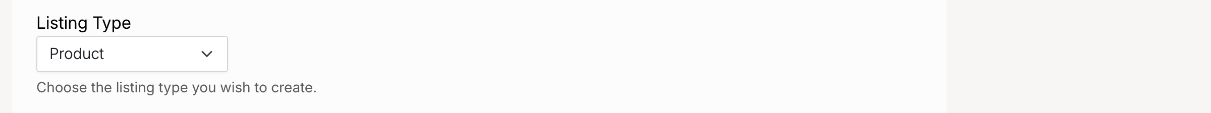 PHP Pro Bid — Listing Type dropdown set to Product