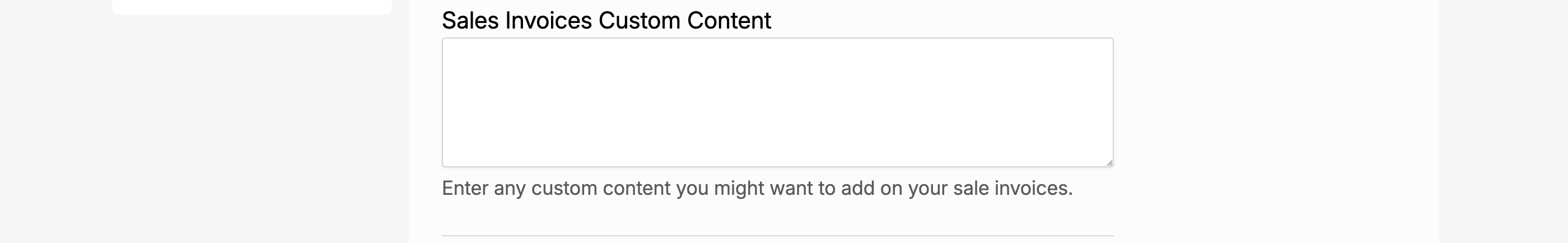 PHP Pro Bid — Seller account settings showing Sales Invoices Custom Content field